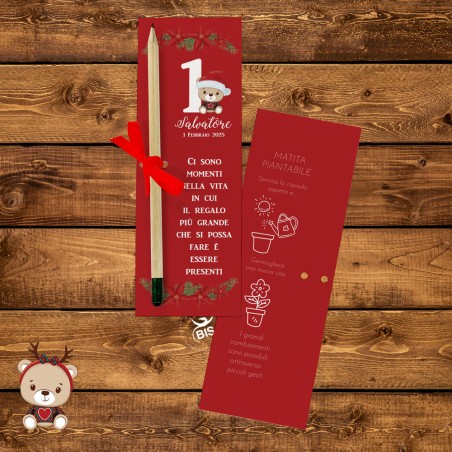 Kit 7 pz. Matita con semi da piantare con packaging  "Christmas time"