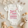 Body Personalizzato "Regalo di Compleanno" per Futuro Papà  colore stampa rosa