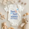 Body Personalizzato "Regalo di Compleanno" per Futuro Papà  colore stampa azzurro