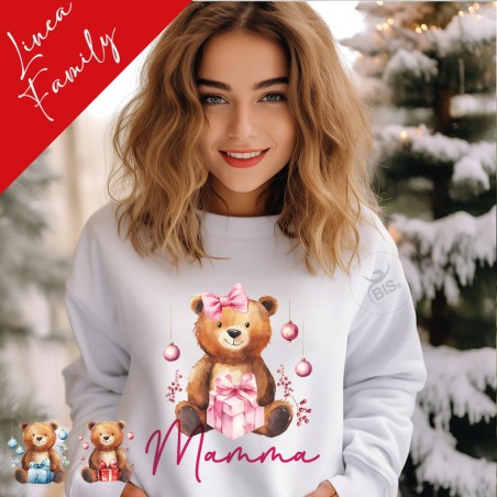 Felpa Personalizzabile Donna "Linea Family Xmas Magic"