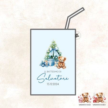 Etichette per succo di frutta "Linea Xmas Magic"