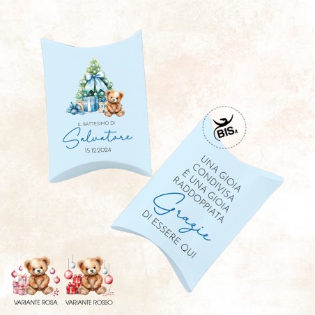 Kit 8pz astucci portaconfetti "Linea Xmas Magic" da personalizzare