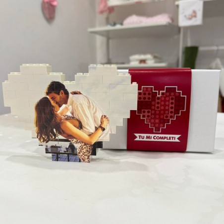cuore lego con foto