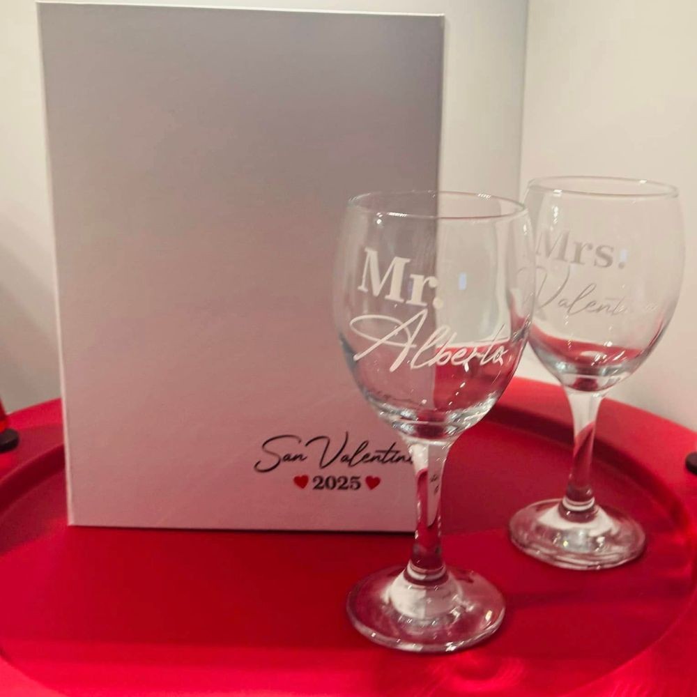 confezione regalo san valentino bicchieri