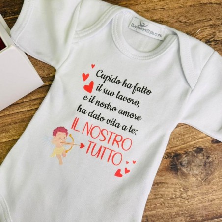 body neonato cupido mamma e papà