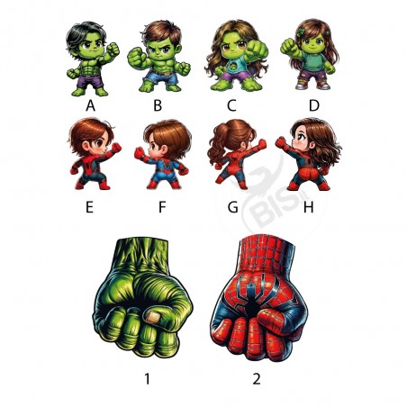 T-shirt Super Daddy Team per bambino/a | Maglia supereroi per figli e papà