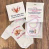 Scatola regalo personalizzata per la Prima Festa del Papà – Body e bav