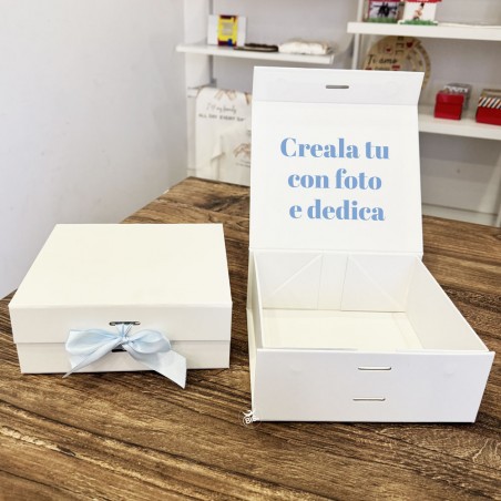 Scatola Regalo Pieghevole Personalizzabile con Chiusura Magnetica – Nero e Bianco | Idee Regalo Uniche per Ogni Occasione