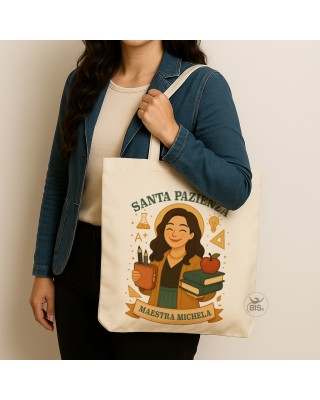 Shopper Personalizzata "Santa Pazienza"