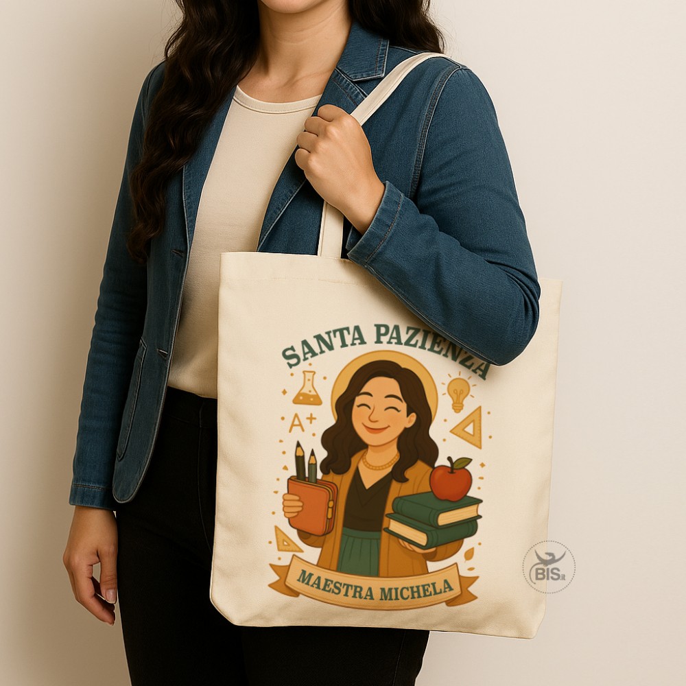 Shopper Personalizzata "Santa Pazienza"