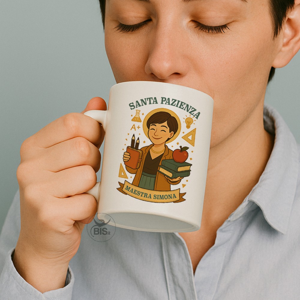 Tazza Personalizzata "Santa Pazienza" da personalizzare