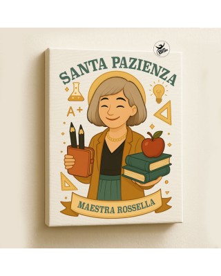 Quadro Canvas Personalizzato "Santa Pazienza"