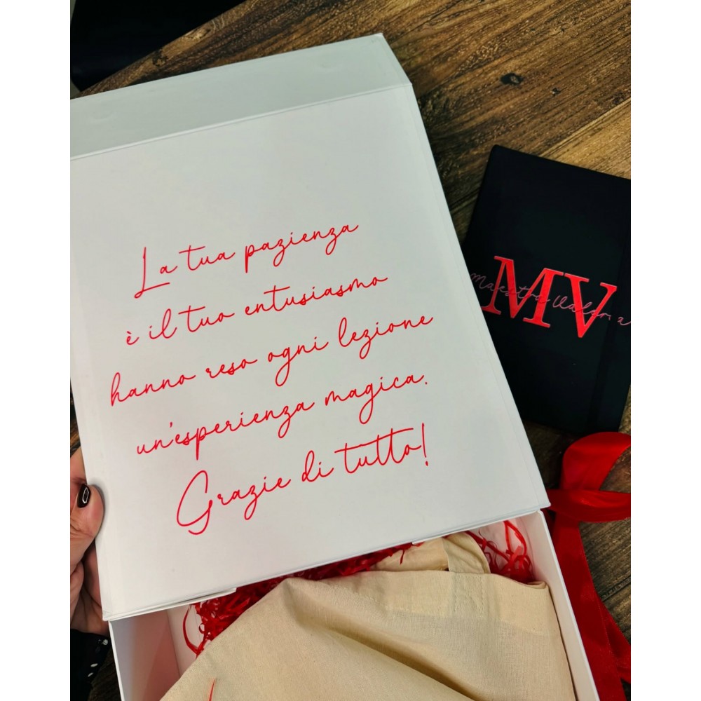 Confezione regalo personalizzata per maestra, zia, mamma e persone speciali - Scatola dei ricordi