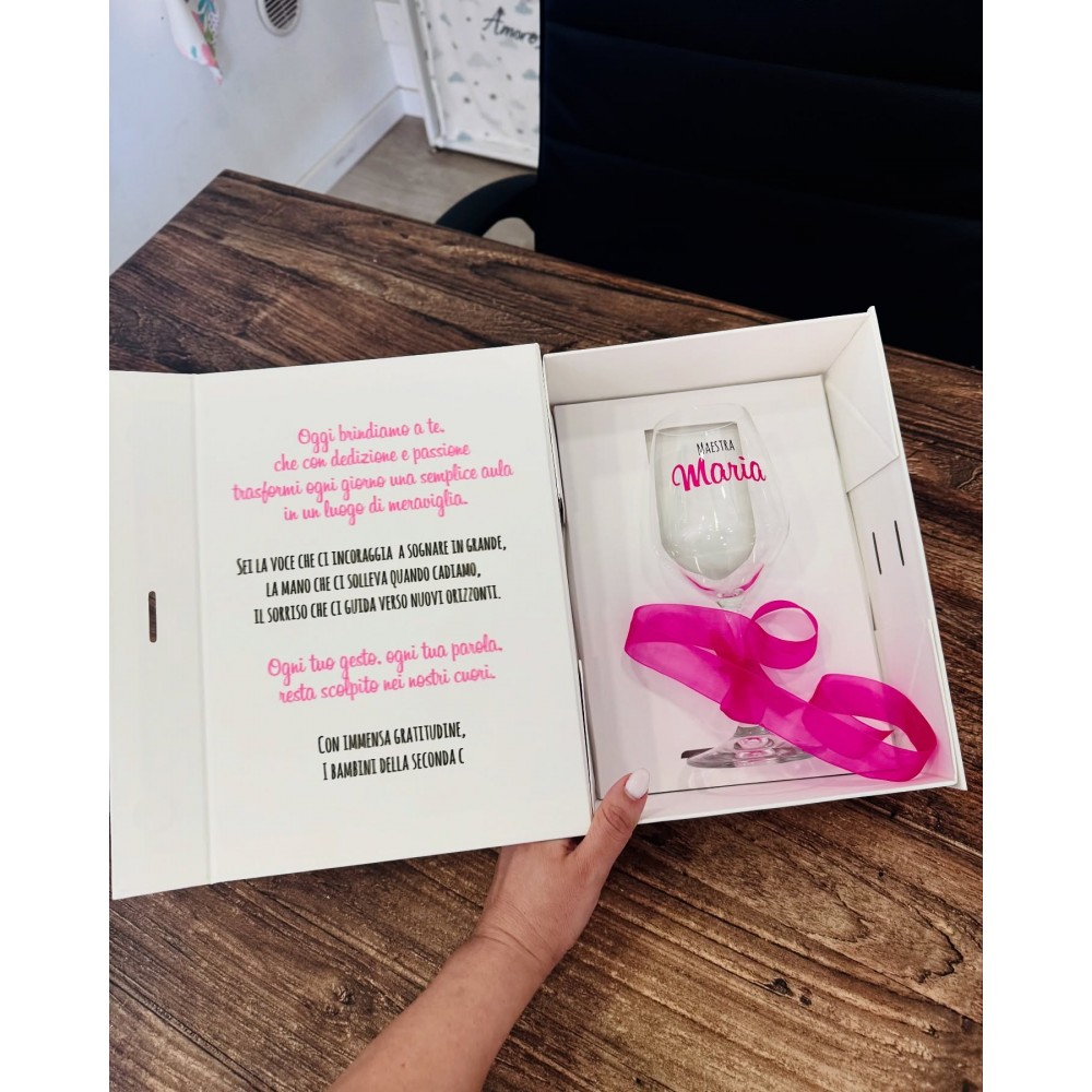 Regalo originale con calice e confezione personalizzati – bis.it