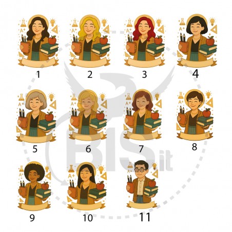 Canvas "Santa Pazienza" Personalizzato – Quadro Regalo per Maestra, Preside o Rappresentante | BIS.it