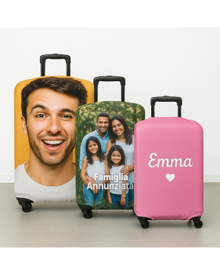 Copri-valigia personalizzato in 3 misure – Protezione valigia con stam