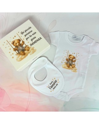 Scatola regalo neonato “Sono l’amore della zia” – Personalizzabile