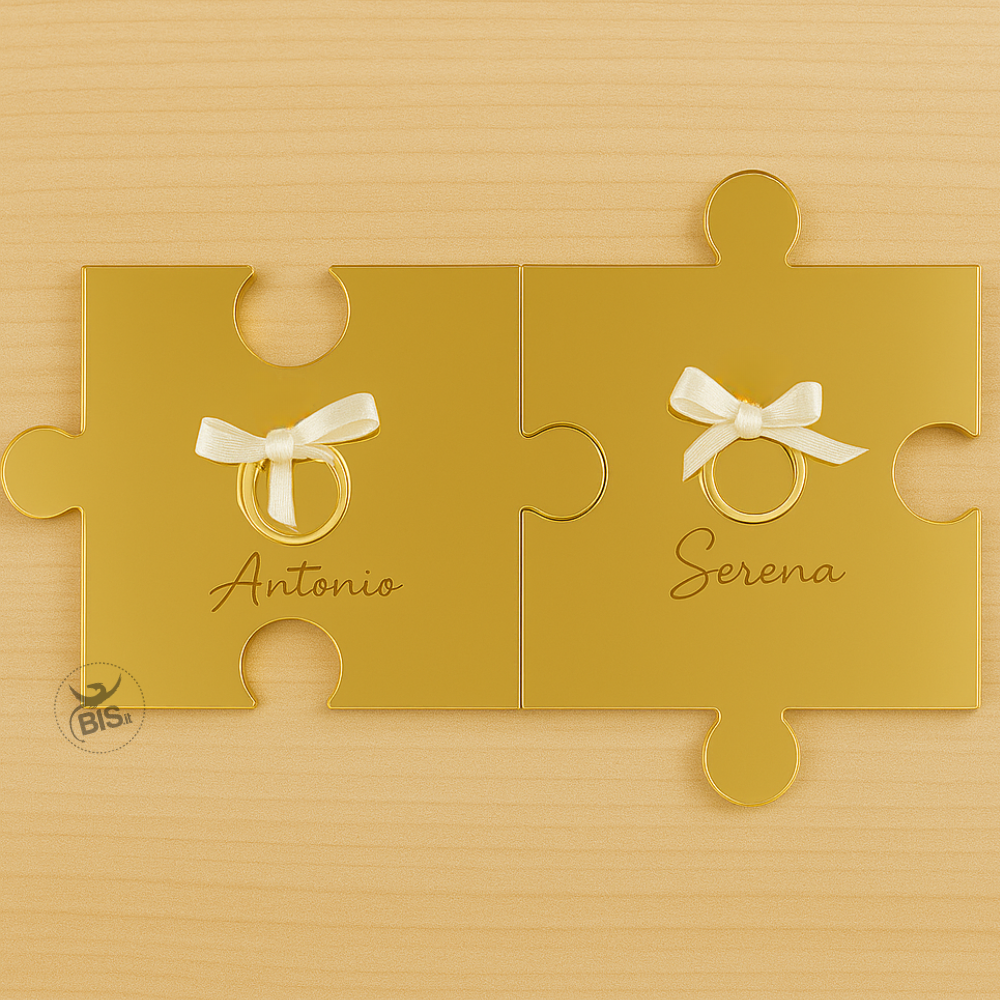 Portafedi puzzle personalizzati plexiglass