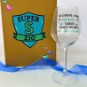 Calice regalo Super Zio o Super Zia  Confezione personalizzabile