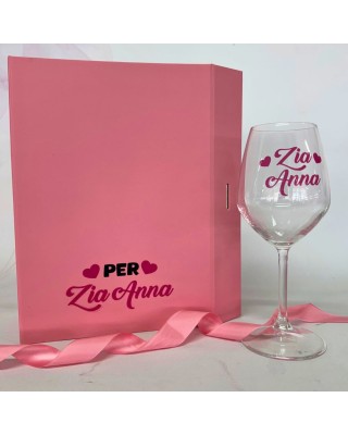 Gift Box con Calice Personalizzato – “Vuoi essere la mia Madrina o il mio Padrino?”