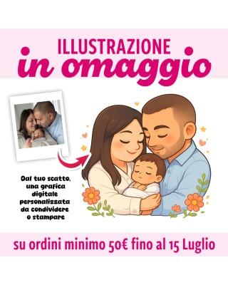 OMAGGIO Illustrazione Digitale Personalizzata –  con ordini da 50€