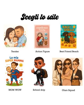 OMAGGIO Illustrazione Digitale Personalizzata –  con ordini da 50€