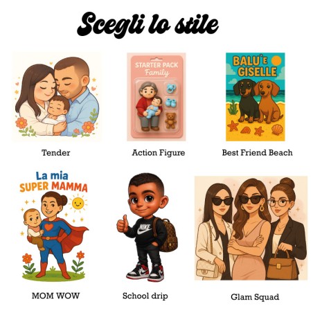 OMAGGIO Illustrazione Digitale Personalizzata –  con ordini da 50€