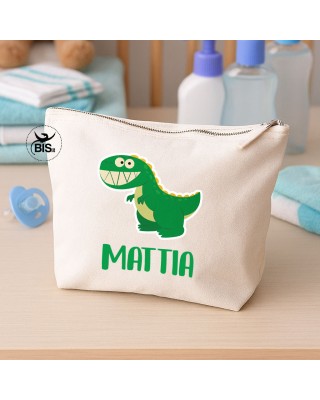 Beauty Baby Dinosauro – Pochette personalizzata per nido e cambio