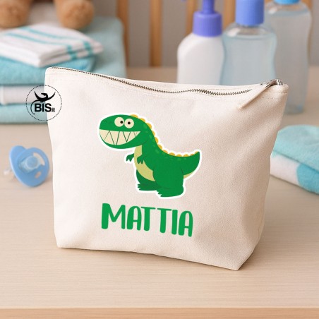 Beauty Baby Dinosauro – Pochette personalizzata per nido e cambio