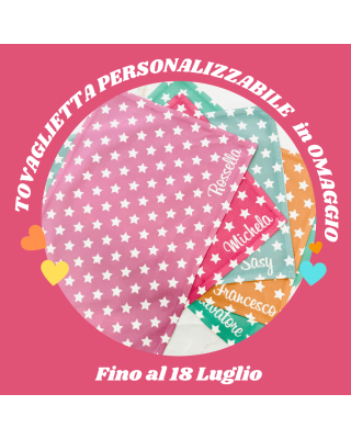 Omaggio TOVAGLIETTA Personalizzabile - fino al 18 Luglio - Specifica la personalizzazione nel campo "ULTERIORI INFORMAZIONI"
