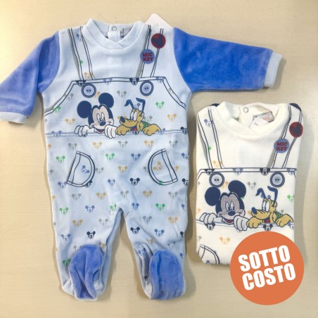 Tutina ciniglia "Mickey e Pluto" con nome