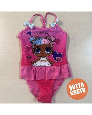 Costume intero bimba "LOL" con fiocchetti
