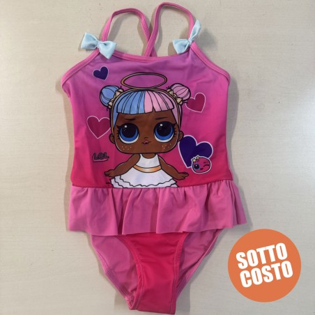 Costume intero bimba "LOL" con fiocchetti