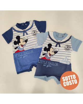 Pagliaccetto estivo "Topolino marinaio" da personalizzare con nome
