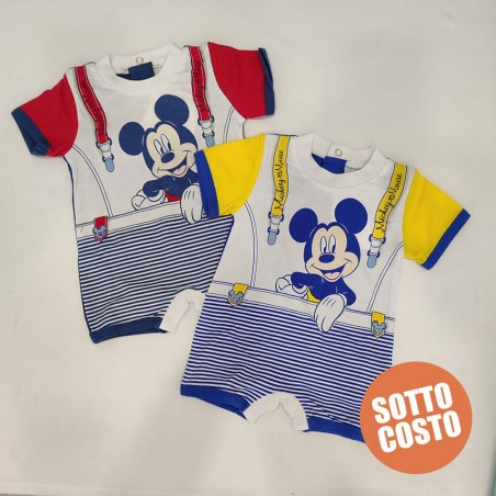 Pagliaccetto estivo "Mickey Mouse" da personalizzare con nome
