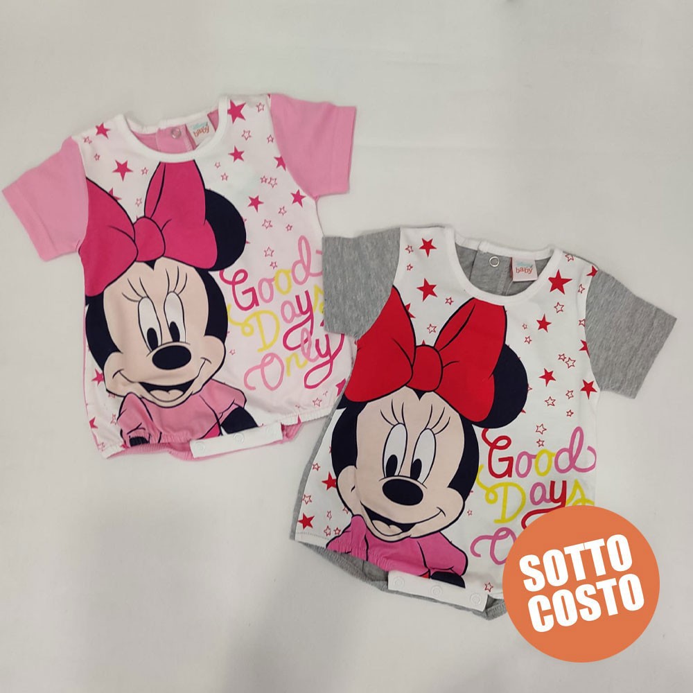 Summer romper Minnie Mouse "Good days only", customizable