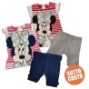 Completino estivo Minnie con fiocco in glitter