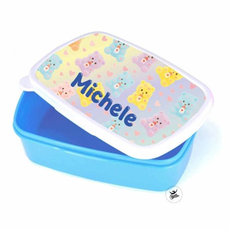 Porta Pranzo Orsetti Coccolosi Personalizzato con Nome – Asilo e Scuola
