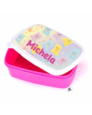 Porta Pranzo Orsetti Coccolosi Personalizzato con Nome – Asilo e Scuola