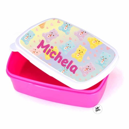 Porta Pranzo Orsetti Coccolosi Personalizzato con Nome – Asilo e Scuola