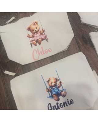 Beauty Baby Teddy Cloud – Pochette neonato personalizzata in cotone