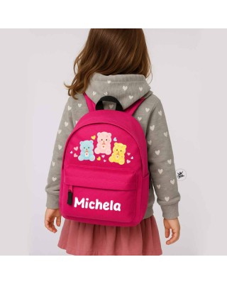 Zaino Trandy Linea Orsetti Coccolosi Personalizzato con Nome – Mini o Maxi