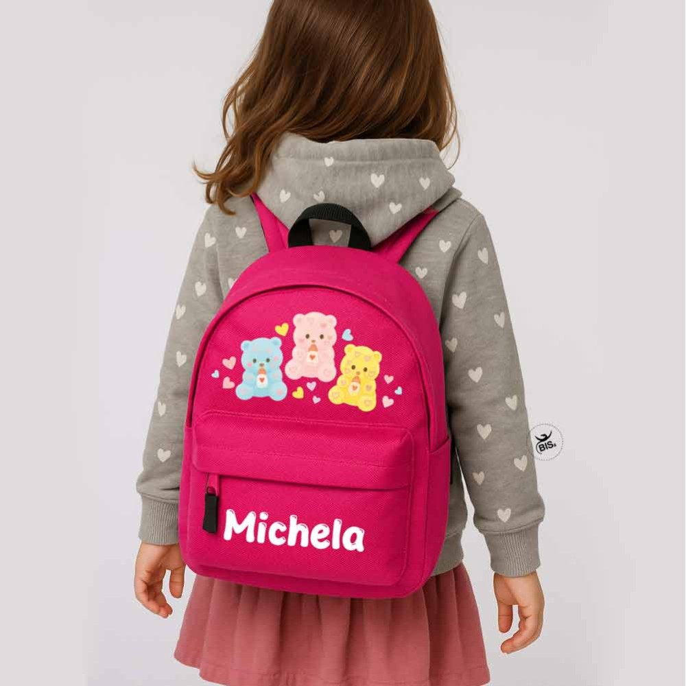 Zaino Trandy Linea Orsetti Coccolosi Personalizzato con Nome – Mini o Maxi
