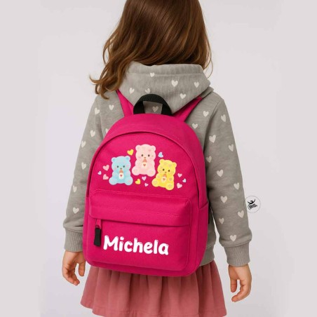 Zaino Trandy Linea Orsetti Coccolosi Personalizzato con Nome – Mini o Maxi