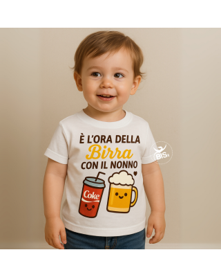 T-shirt bambino personalizzata in cotone | Regalo originale Festa dei Nonni e papà – bis.it