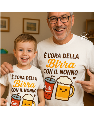 T-shirt bambino personalizzata in cotone | Regalo originale Festa dei Nonni e papà – bis.it