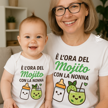 Body neonato personalizzato in cotone | Idea regalo simpatica per nonna e famiglia – bis.it