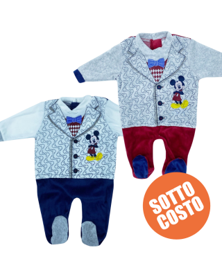 Tutina prima nascita neonato topolino con nome