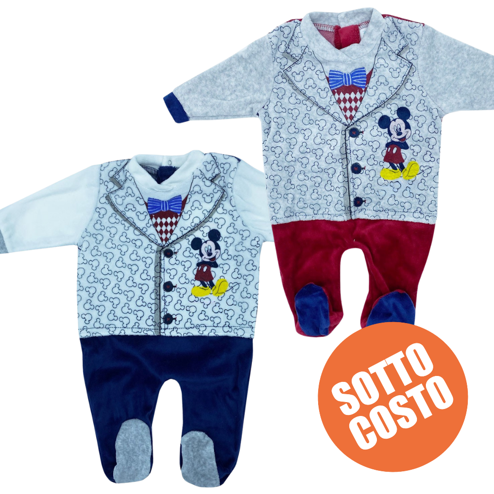 Tutina prima nascita neonato topolino con nome