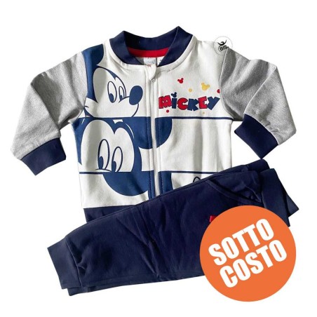Tuta 2 pezzi con cerniera "Mickey Mouse"